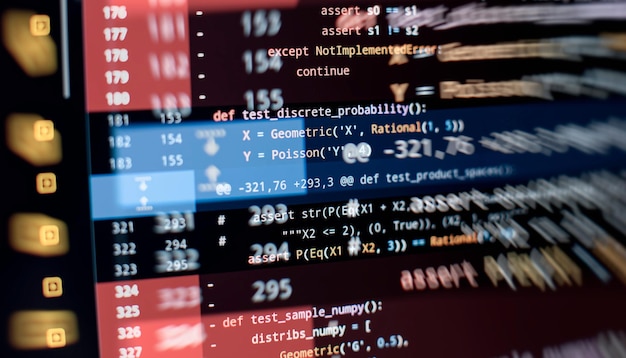 python code computer screen mobile application design