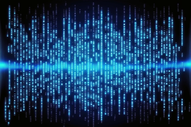 seamless abstract binary code computer programming big data