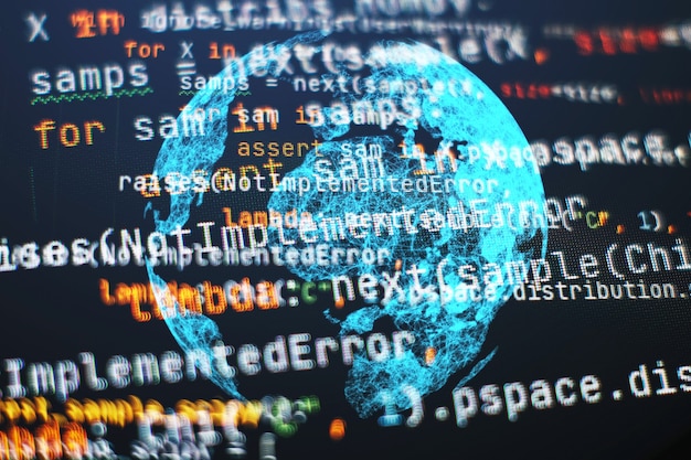 simple website html code. javascript front-end web developing programming language for website coding.