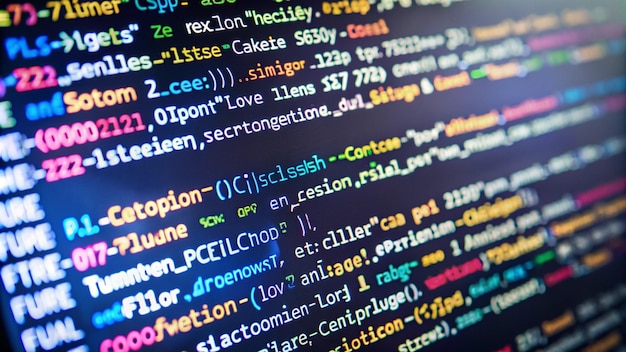 software source code program code code on a computer screen
