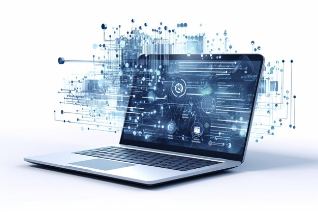 software web development programming concept abstract programming language and program code