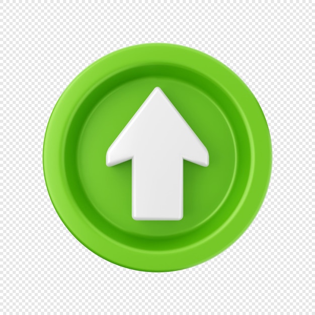 3d arrow increase and decrease icon illustration