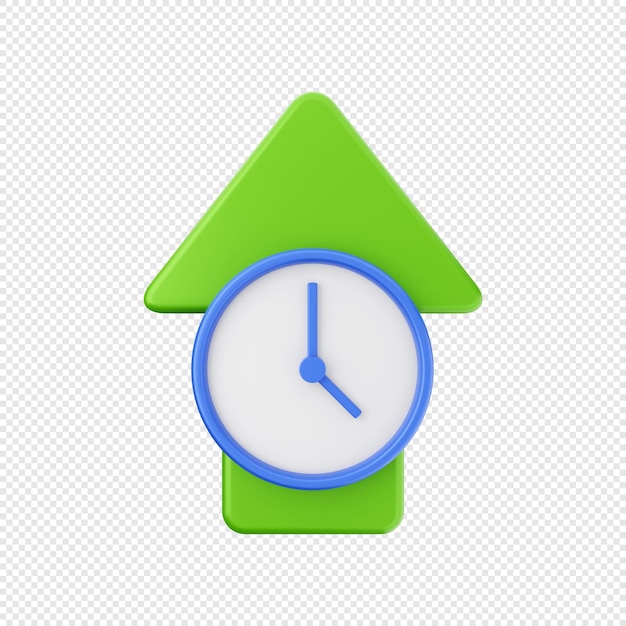 3d arrow increase and decrease icon illustration