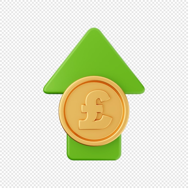 3d arrow increase and decrease icon illustration
