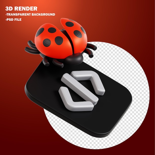 3d render of software development debugging and coding