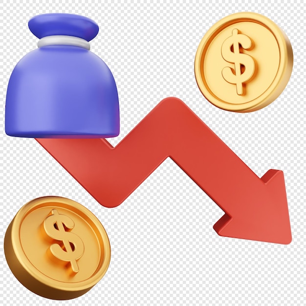 3d trading decrease coin dollar