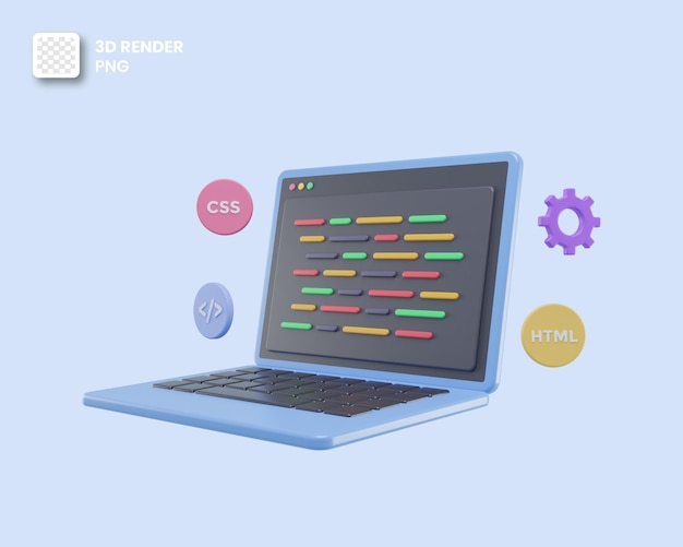 3d web development or software development or web design coding and programming with syntax code