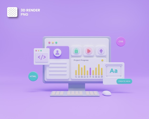 3d web development or software development or web design user interface ui or coding and programming