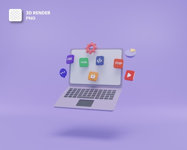 3d web development or software development or web design user interface ui and programming coding