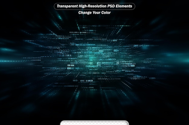 big data conceptbinary code concept pattern and big data structure