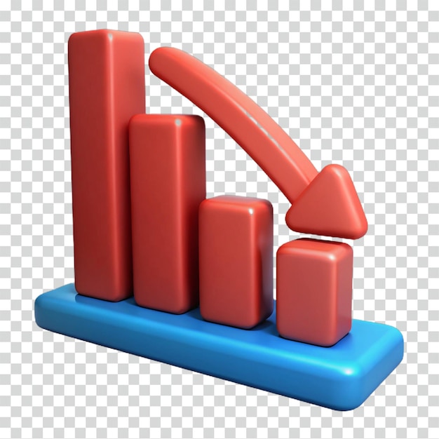 declining trend economic downturn and market decrease