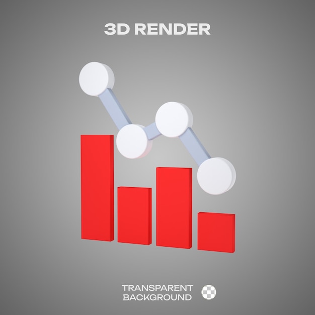 decrease 3d render icon
