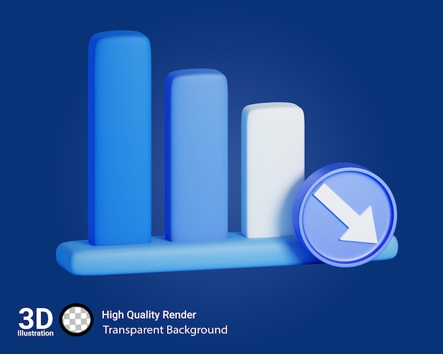 loss icon loss symbolgrowth decrease in business