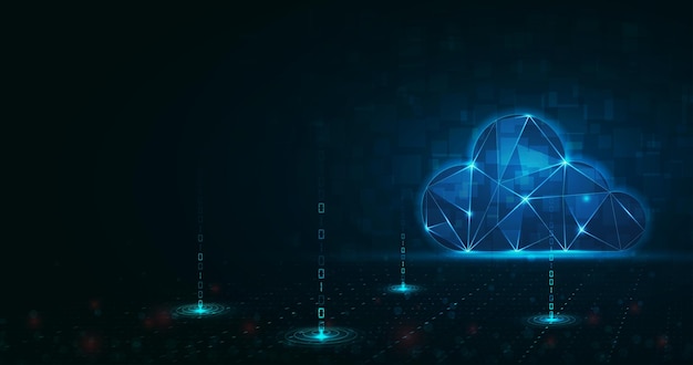 3d cloud background for cloud computing in vector format.
