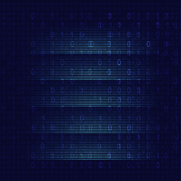abstract digital binary code computer background