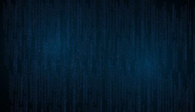 abstract technology background. binary data and streaming binary code background