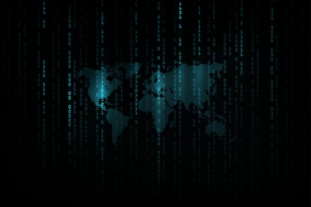 abstract technology background . hacker concept ,programming coding, binary computer code.matrix background style.