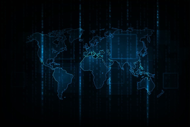 abstract technology background . hacker concept ,programming coding, binary computer code.matrix background style.