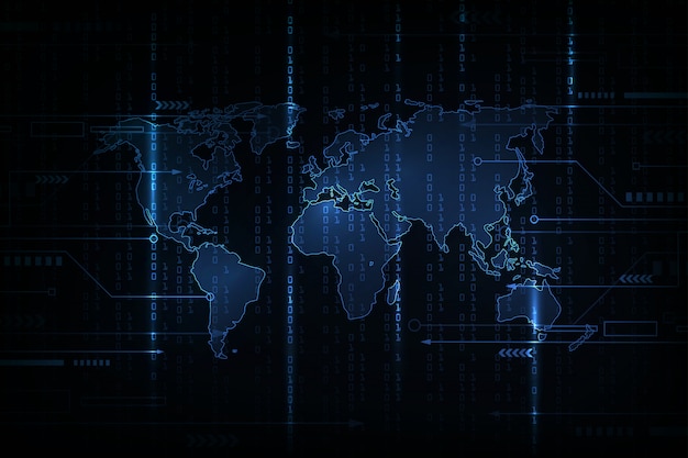 abstract technology background . hacker concept ,programming coding, binary computer code.matrix background style.