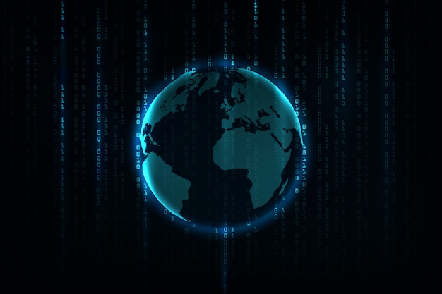 abstract technology background . hacker concept ,programming coding, binary computer code.matrix background style.