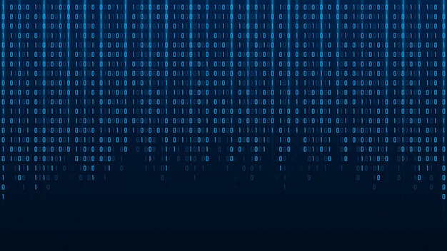 abstract technology binary code background