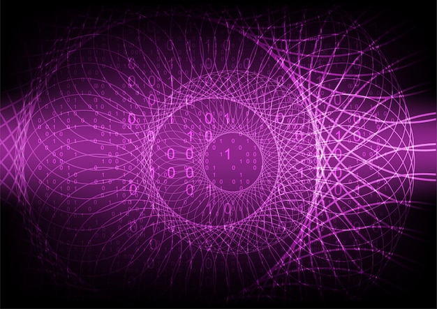 abstract technology science tunnel binary code algorithm