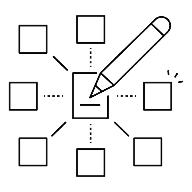 algorithm icon representing programming logic and computational process design