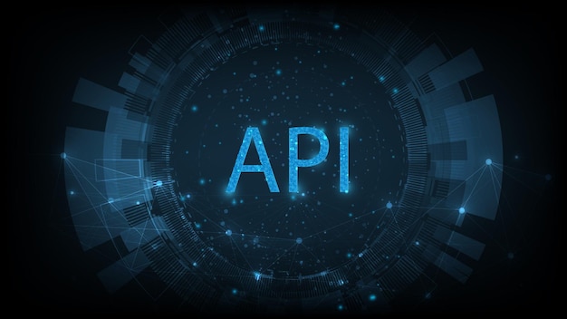 application programming interface (api) concept. software development tool, information technology,