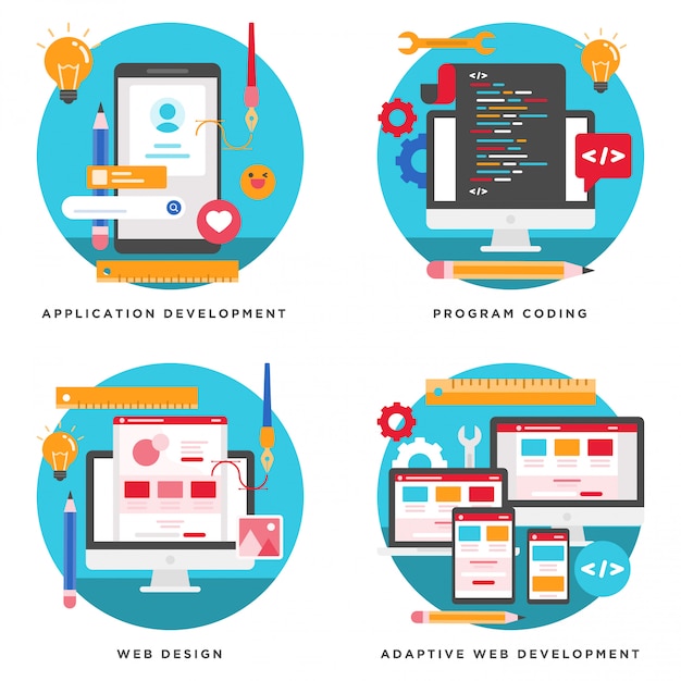 application, website development, program coding design