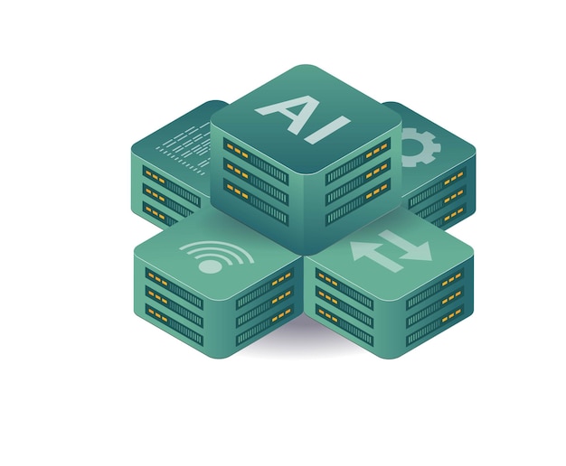 artificial intelligence data server array