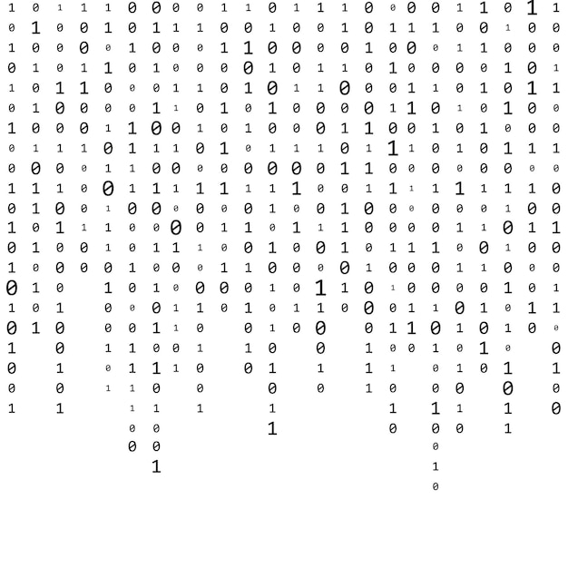 background with numbers on screen binary code zero one computer code coding