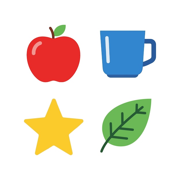 basic flat design elements