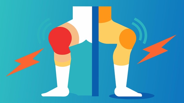 a before and after image of a persons knee showcasing the noticeable decrease in swelling and
