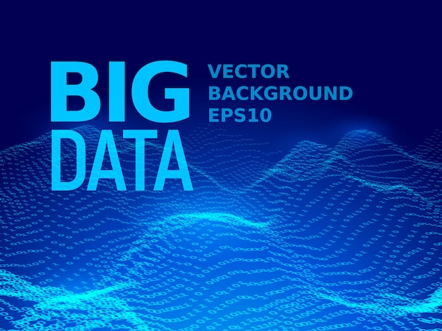 big data. binary code background