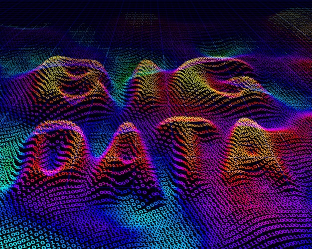 big data. binary code background