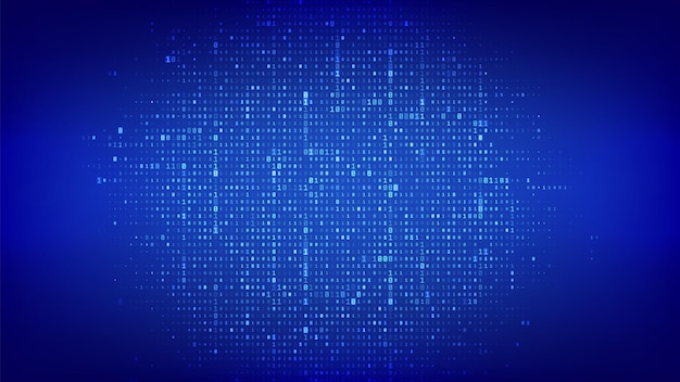 binary code background background of binary code with digits 1 and 0 digital binary data and streaming digital code coding software programming code technology background vector illustration