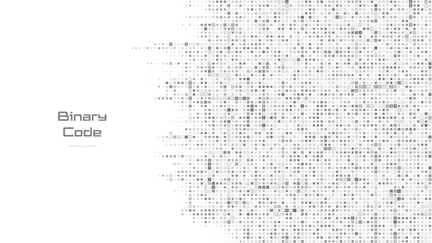 binary code background background of binary code with digits 1 and 0 digital binary data and streaming digital code coding software programming code technology background vector illustration