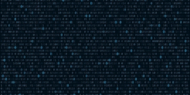 binary code background with software programming