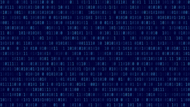binary code background. 