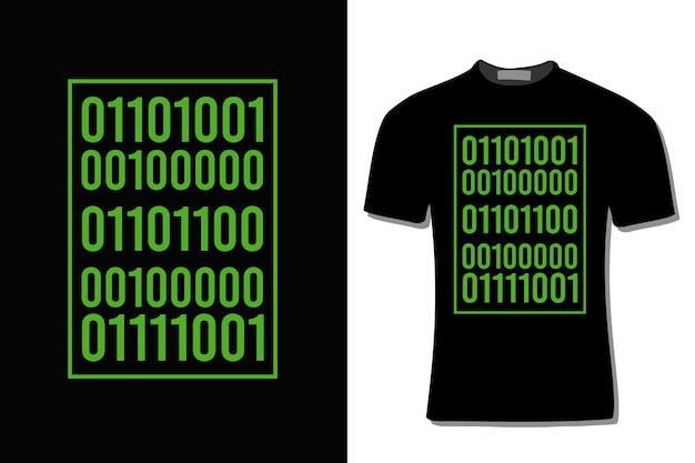 binary code computer programmer t shirt design