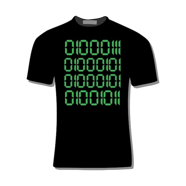 binary code computer programming t shirt design