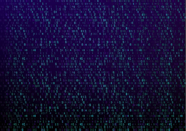 binary code digital technology background