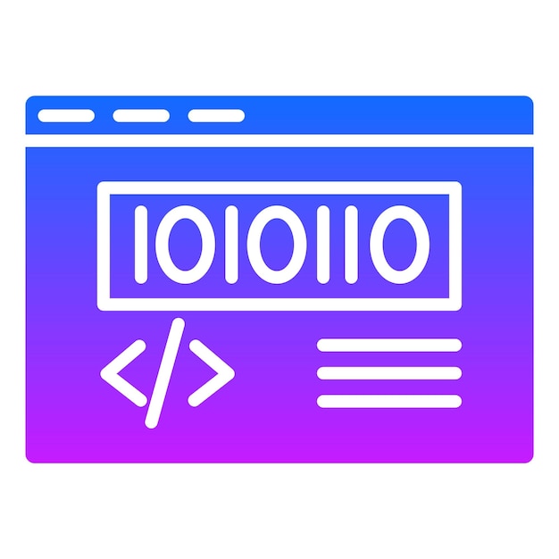 binary code icon