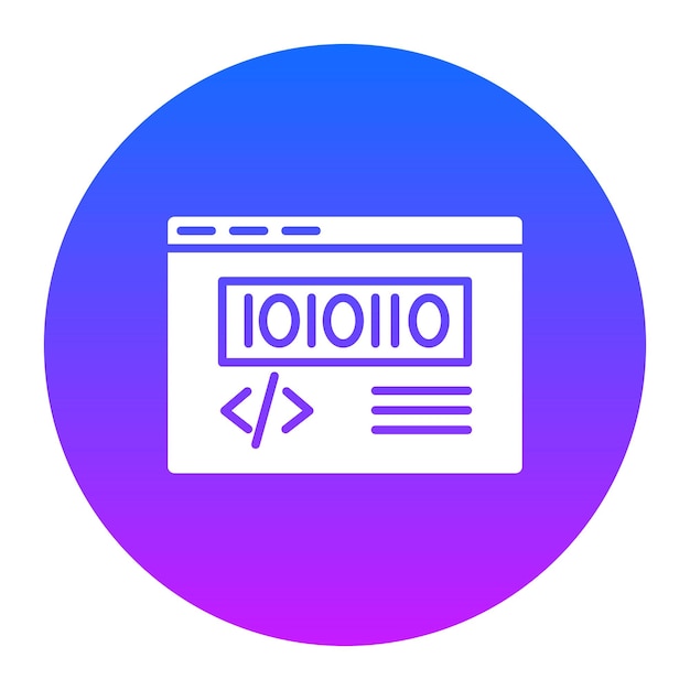 binary code icon