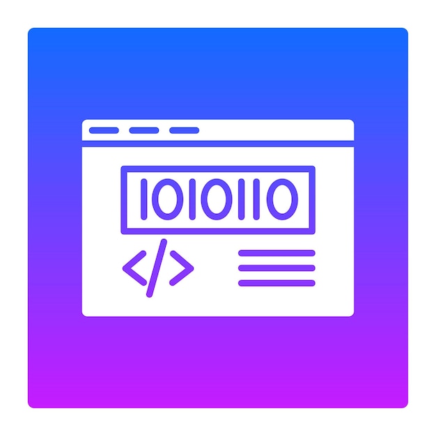 binary code icon