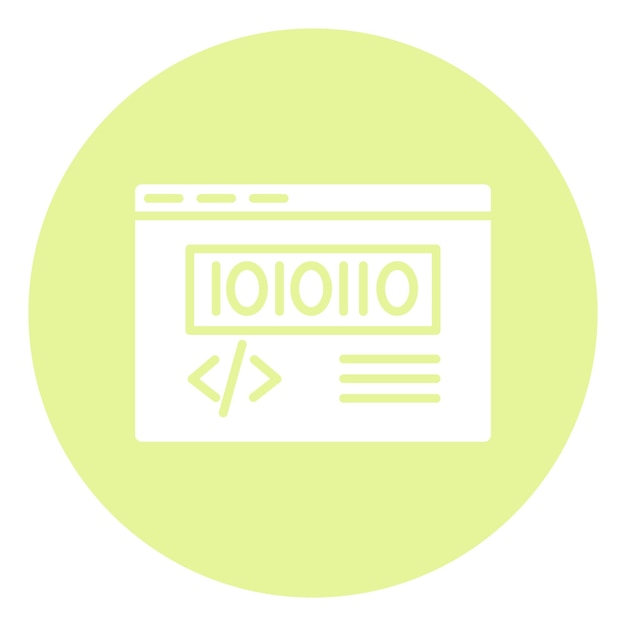 binary code icon