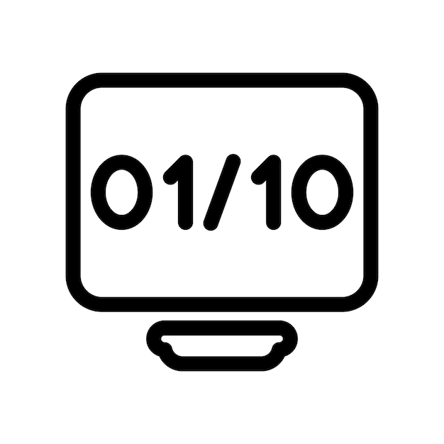 binary code icon