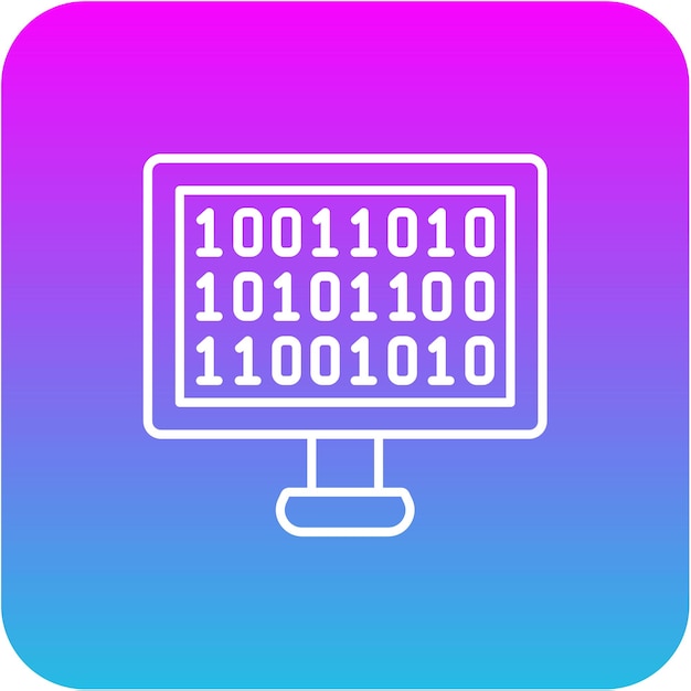 binary code icon