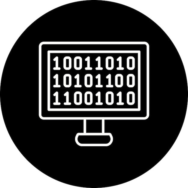 binary code icon
