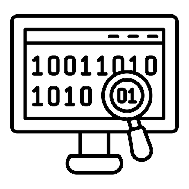 binary code icon